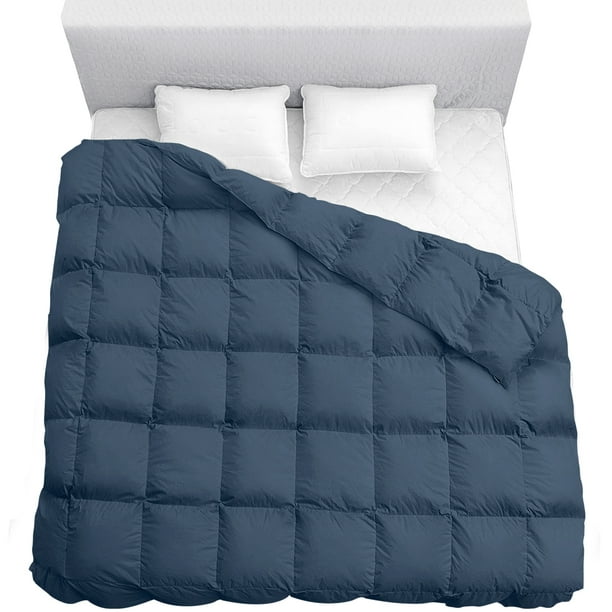 King Bedding Comforter Down Alternative Quilted Comforter Duvet Insert with Corner Tabs Navy